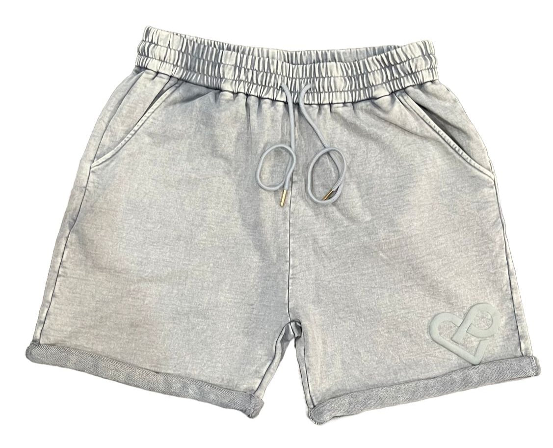 Light Grey Vintage Wash Premium Shorts